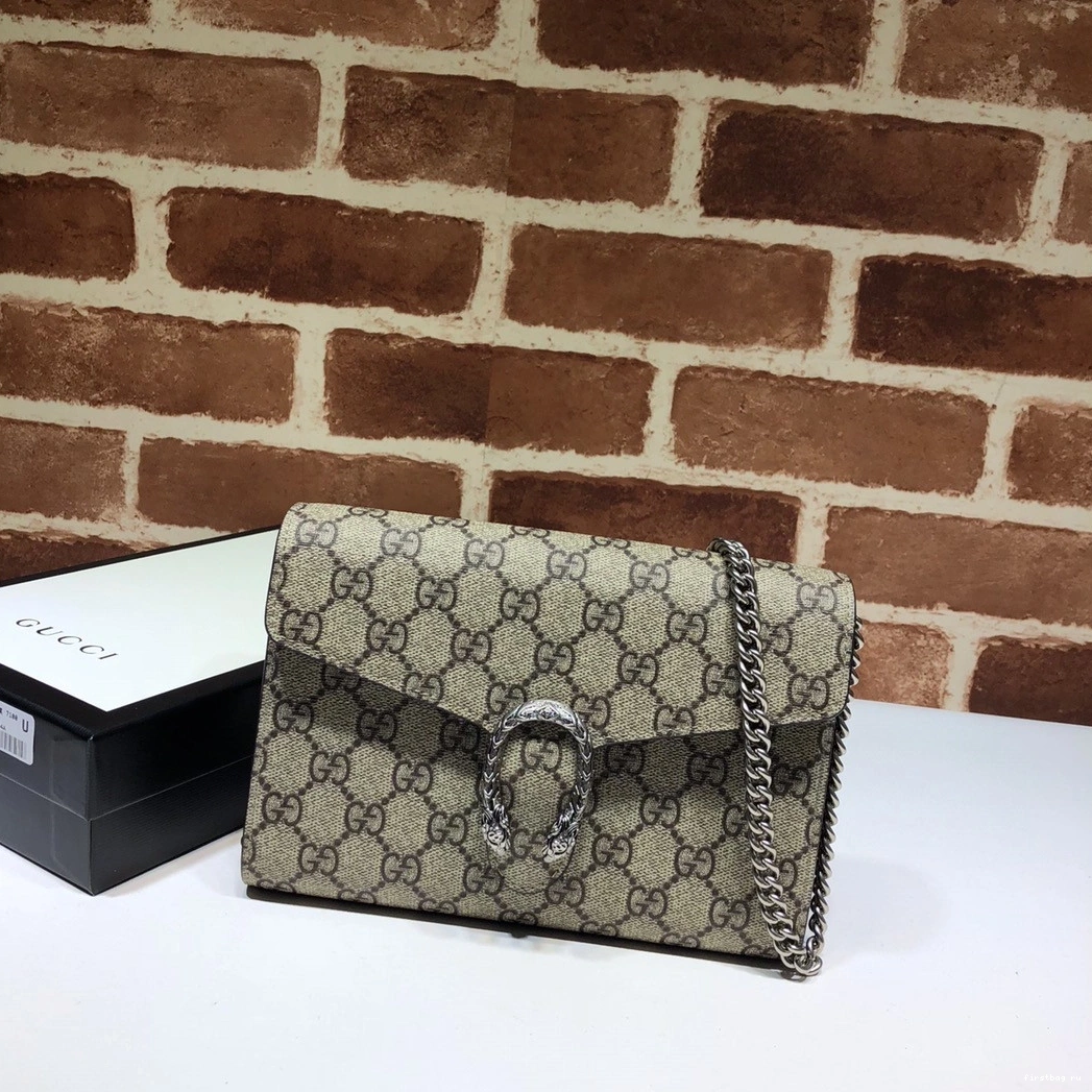 Gucci mini chain Dionysus bag leather 0717
